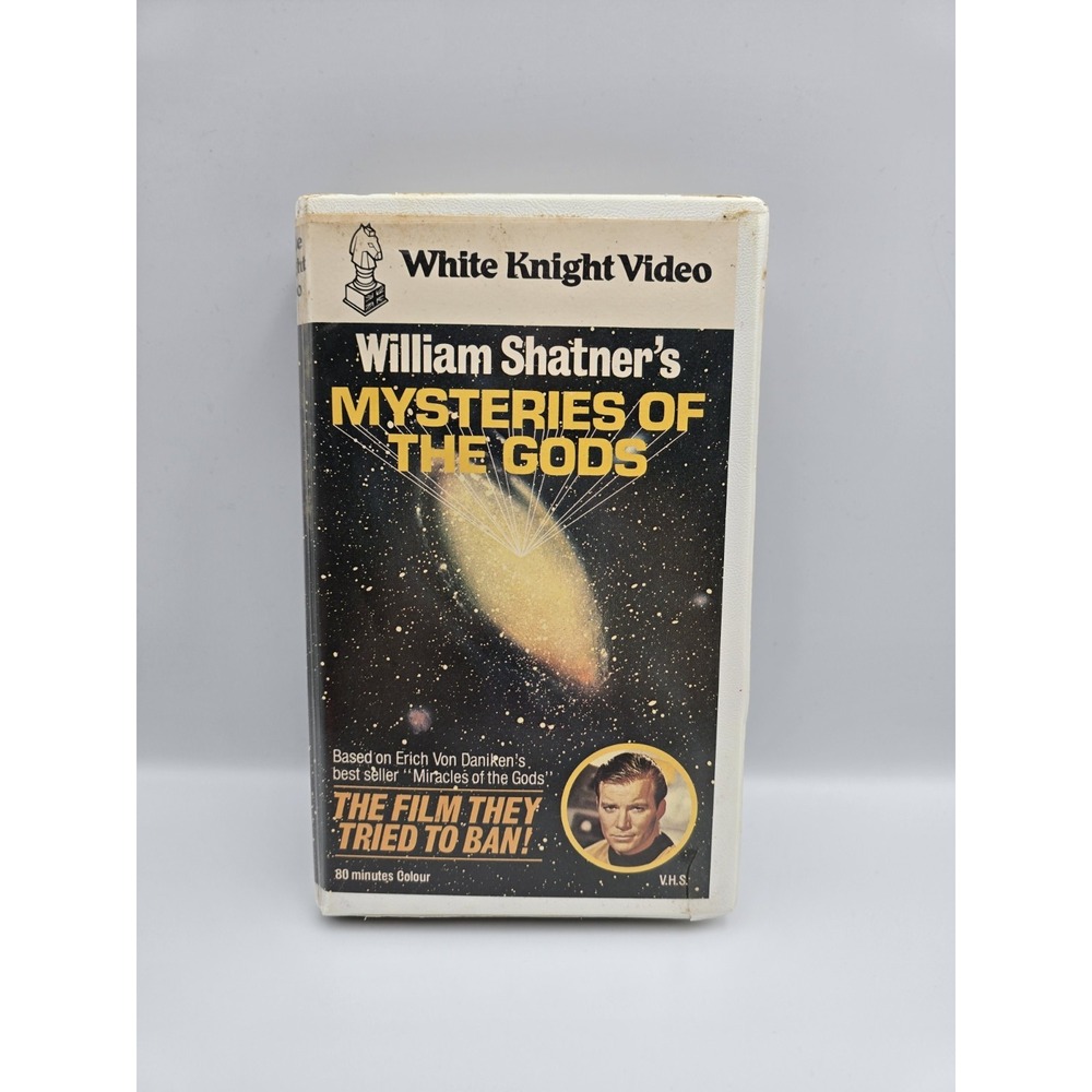 RARE William Shatner Mysteries Of The GODS White Knight Video VHS Very Good Cond